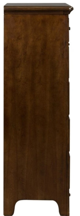 Liberty Furniture Saddlebrook 6 Drawer Chest in Tobacco Brown